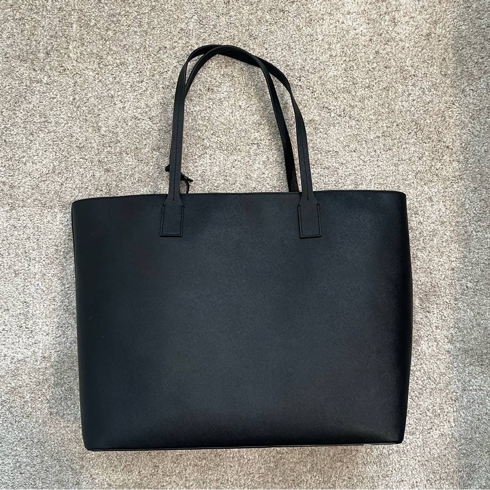 Kate Spade Large Black Leather Tote - Picture 3 of 5